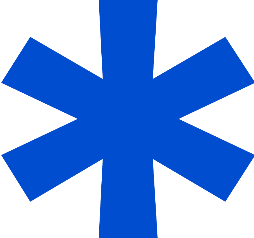 Blue Asterisk
